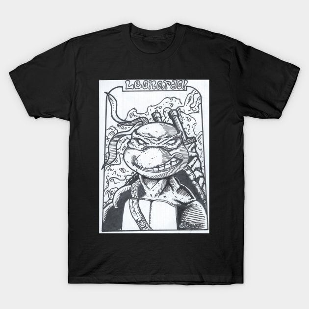 LEONARDO TMNT T-Shirt by BigClintYeager